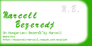 marcell bezeredj business card